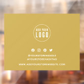 ロゴの追加ソーシャルメディアの編集可能な背景 ウィンドウサイン (シート2)