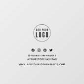 ロゴの追加ソーシャルメディアブランディングマーケティング ウィンドウサイン (シート)