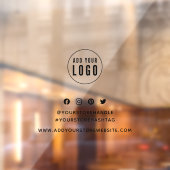 ロゴの追加ソーシャルメディアブランディングマーケティング ウィンドウサイン (シート2)