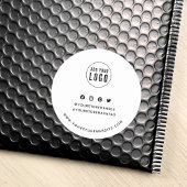 ロゴの追加ソーシャルメディアブランディング ラウンドシール