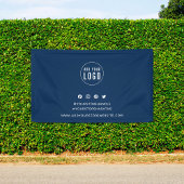 ロゴの追加ソーシャルメディアマーケティングカスタムの色 横断幕