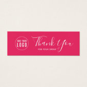 ロゴの追加ソーシャルメディア感謝の編集可能な色 (正面)