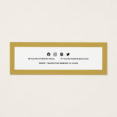 ロゴの追加ソーシャルメディア感謝の編集可能な色 (裏面)