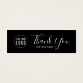 ロゴの追加ソーシャルメディア感謝の編集可能な色 (正面)