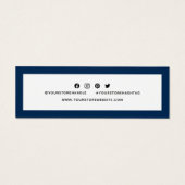 ロゴの追加ソーシャルメディア感謝の編集可能な色 (裏面)