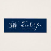 ロゴの追加ソーシャルメディア感謝の編集可能な色 (正面)