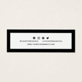 ロゴの追加ソーシャルメディア感謝の編集可能な色 (裏面)