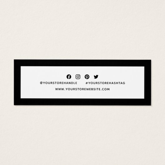 ロゴの追加ソーシャルメディア感謝の編集可能な色 (裏面)