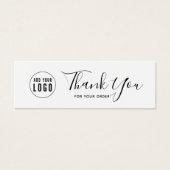 ロゴの追加ソーシャルメディア感謝の編集可能な色 (正面)