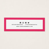 ロゴの追加ソーシャルメディア感謝の編集可能な色 (裏面)