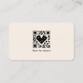 ロゴの追加ソーシャルメディアQRコードバス企業のイン 名刺 (裏面)