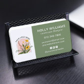 ロゴの追加ソーシャルメディアQRコードバス企業のイン 名刺