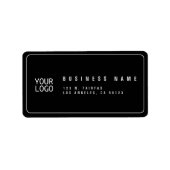 ロゴの追加テンプレート差出人住所 ラベル (正面)