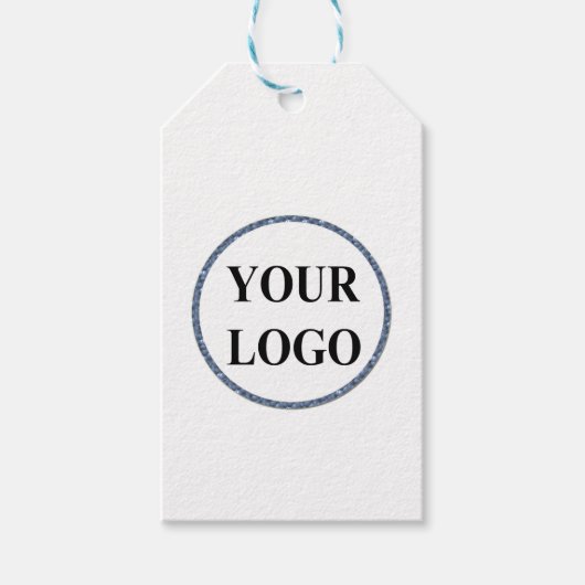 ロゴの追加バチェロレッテメッセージカードパーティー ギフトタグ (正面)