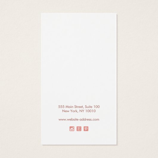 ロゴの追加バラ縁ど金ゴールドイヤリングディスプレイカード (裏面)