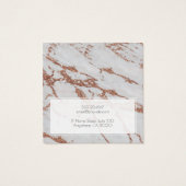 ロゴの追加バラ金ゴールドグリッター大理石イヤリングディスプレイ (裏面)