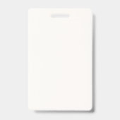 ロゴの追加バーコードと写真 バッジ (裏面)