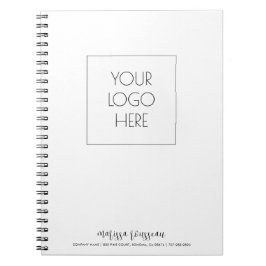 ロゴの追加パーソナライズされた ノートブック