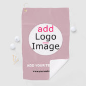 ロゴの追加ビジネスのカスタマイズ可能な埃っぽいバラ色相 ゴルフタオル (インサイチュ)