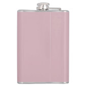 ロゴの追加ビジネスのカスタマイズ可能な埃っぽいバラ色相 フラスク (裏面)