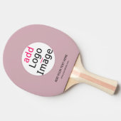 ロゴの追加ビジネスのカスタマイズ可能な埃っぽいバラ色相 卓球ラケット (横)