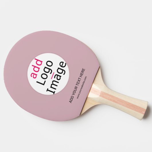 ロゴの追加ビジネスのカスタマイズ可能な埃っぽいバラ色相 卓球ラケット (横)