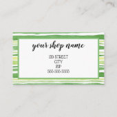 ロゴの追加ビジネスギフト証明書のマーケティング 名刺 (裏面)