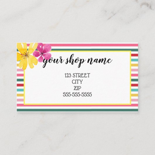 ロゴの追加ビジネスギフト証明書のマーケティング 名刺 (裏面)