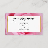 ロゴの追加ビジネスギフト証明書のマーケティング 名刺 (裏面)