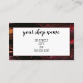 ロゴの追加ビジネスギフト証明書のマーケティング 名刺 (裏面)