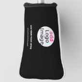 ロゴの追加ビジネスシックでカスタマイズ可能なブラック ゴルフヘッドカバー (回転90)