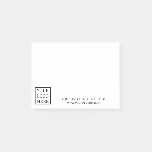 ロゴの追加ビジネスプロモーションを4時間365日 ポストイット (正面)