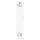 ロゴの追加ビジネスモダンミニマリスト – 白 ショートテーブルランナー (正面)