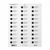 ロゴの追加ビジネス差出人住所ラベル ラベル (フルシート)