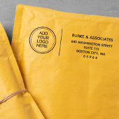 ロゴの追加ビジネス差出人住所 セルフインキングスタンプ