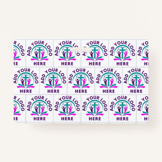 ロゴの追加ビジネス教会 バッジ (裏面)