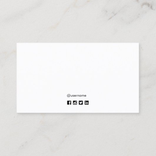 ロゴの追加フォトプロフェッショナル名刺 名刺 (裏面)