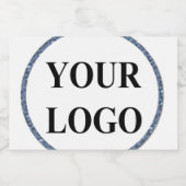 ロゴの追加ブライダルウェディングシャワーエレガントシンボルや象徴 スパークリングワインラベル (シングルラベル)