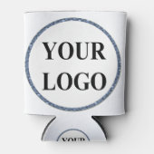 ロゴの追加ブライダルウェディングシャワーエレガントシンボルや象徴 缶クーラー (正面)