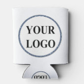 ロゴの追加ブライダルウェディングシャワーエレガントシンボルや象徴 缶クーラー (裏面)