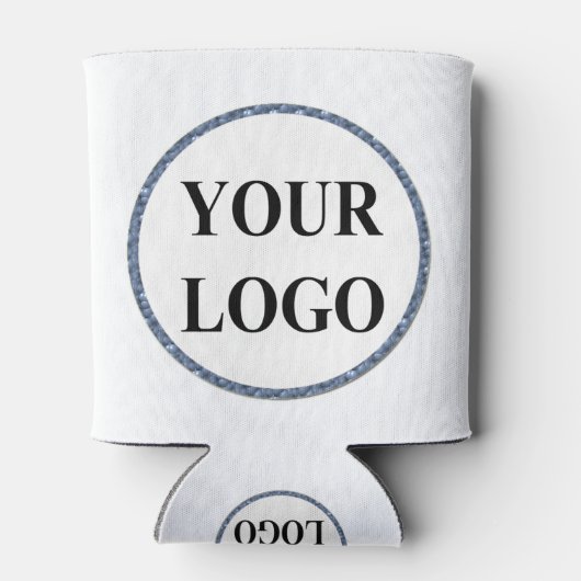 ロゴの追加ブライダルウェディングシャワーエレガントシンボルや象徴 缶クーラー (裏面)