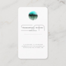 ロゴの追加プロフェッショナル平白モノグラム 名刺