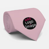 ロゴの追加プロモーションカスタマイズ可能な埃っぽいバラピンク ネクタイ (ロール)