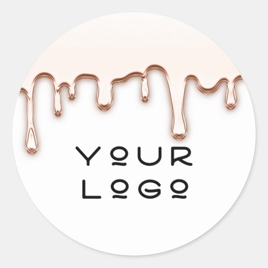 ロゴの追加プロモーションSmall Businessバラドリップ ラウンドシール (正面)