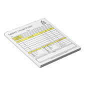 ロゴの追加ベーカリーBusiness Yellow Order型枠 ノートパッド (アングル)