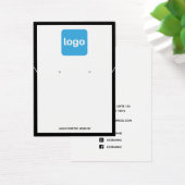 ロゴの追加ホワイトイヤリングとネックレスディスプレイ (デスク)