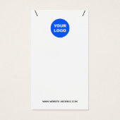 ロゴの追加ホワイトネックレスペンダントディスプレイ (正面)