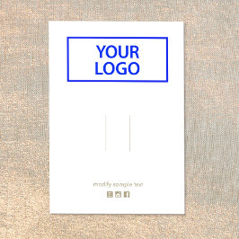 ロゴの追加ホワイトヘアクリップバレットディスプレイカード