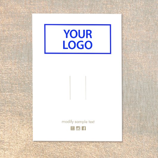 ロゴの追加ホワイトヘアクリップバレットディスプレイカード