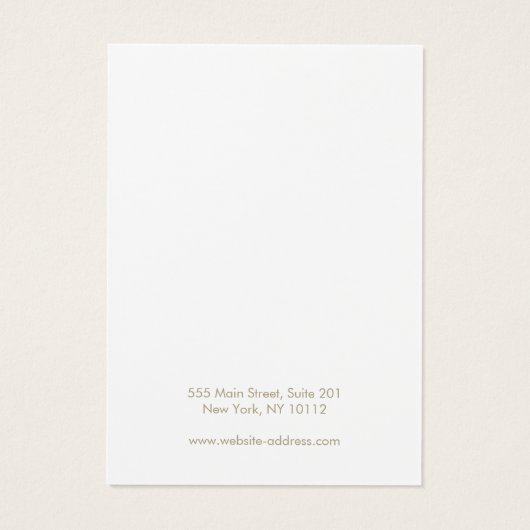 ロゴの追加ホワイトヘアクリップバレットディスプレイカード (裏面)